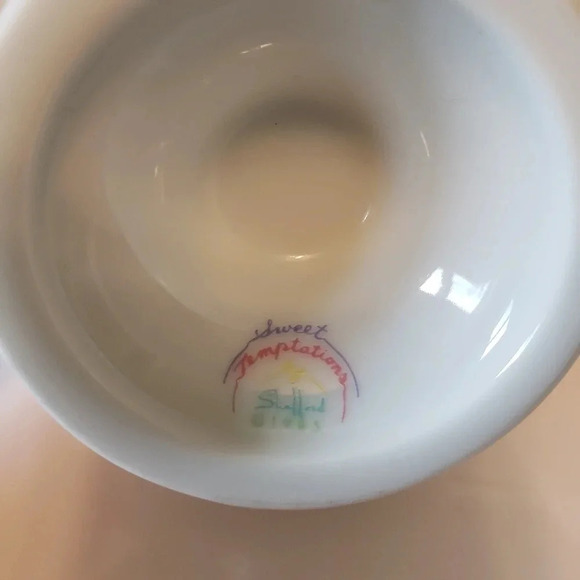 Vintage 1980s Set of 4 Sweet Temptations Pastel Footed  Ice Cream Bowls. - Picture 5 of 7